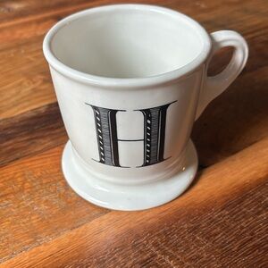 ANTHROPOLOGIE Mug Monogrammed Mugs "H"